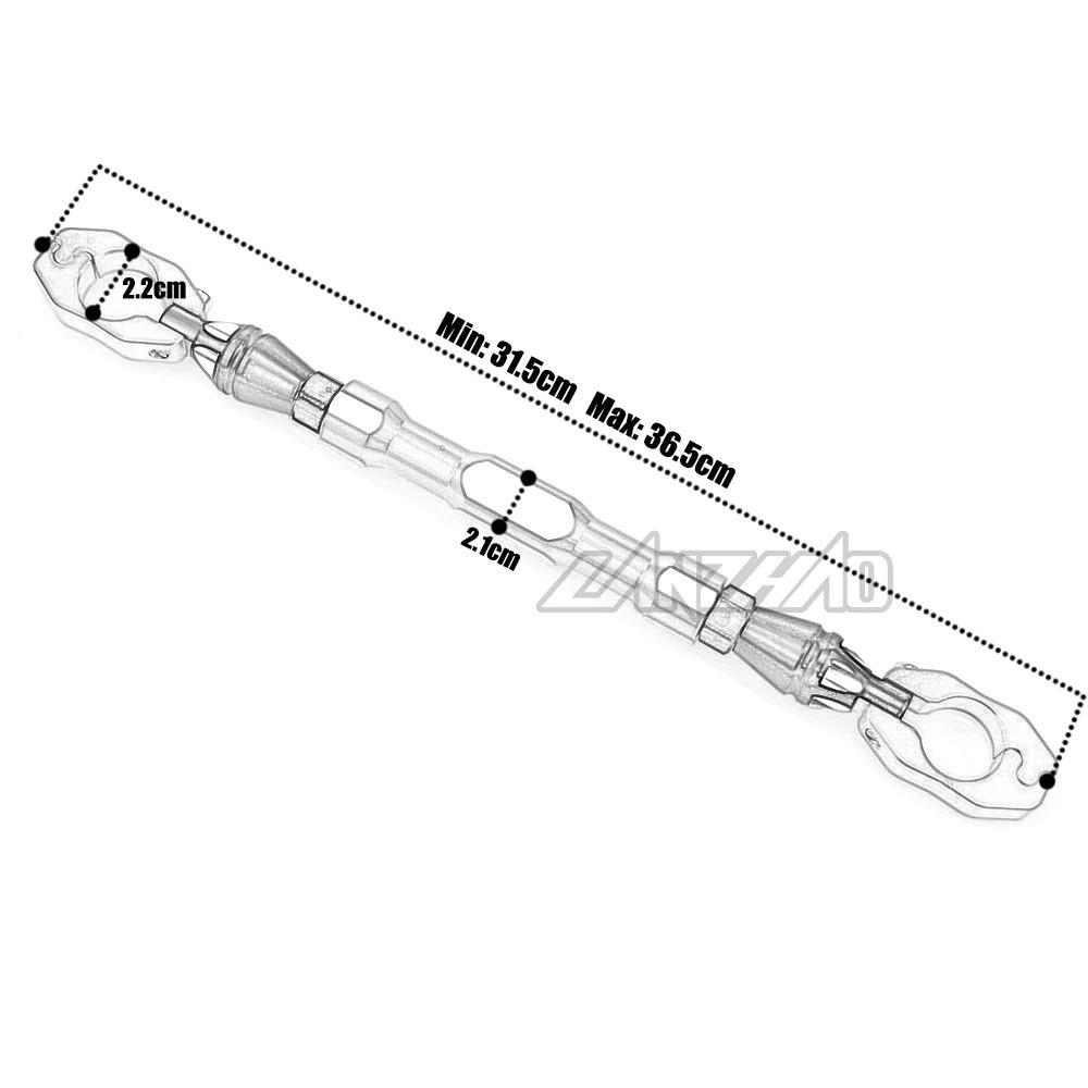 CNC Alüminyum Motosiklet Gidon Crossbar Ayarlanabilir Uzunluk Rhino