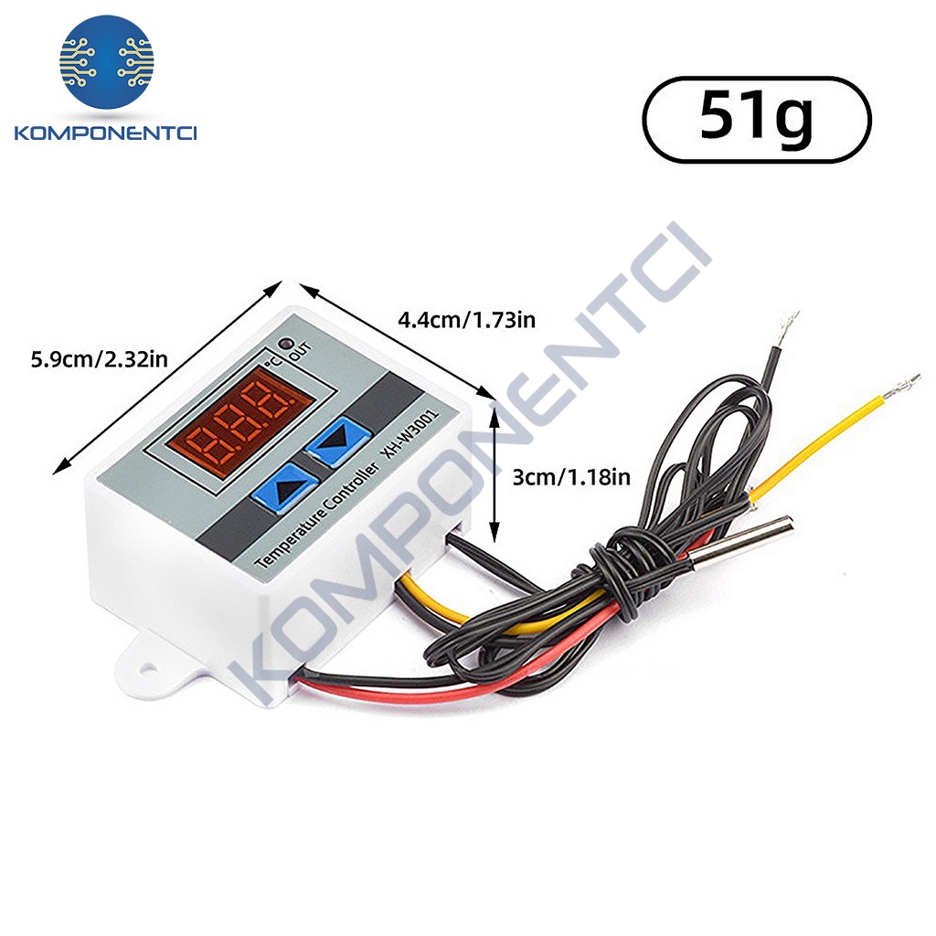 Xh W V Ac Dijital Termostat W Komponentci