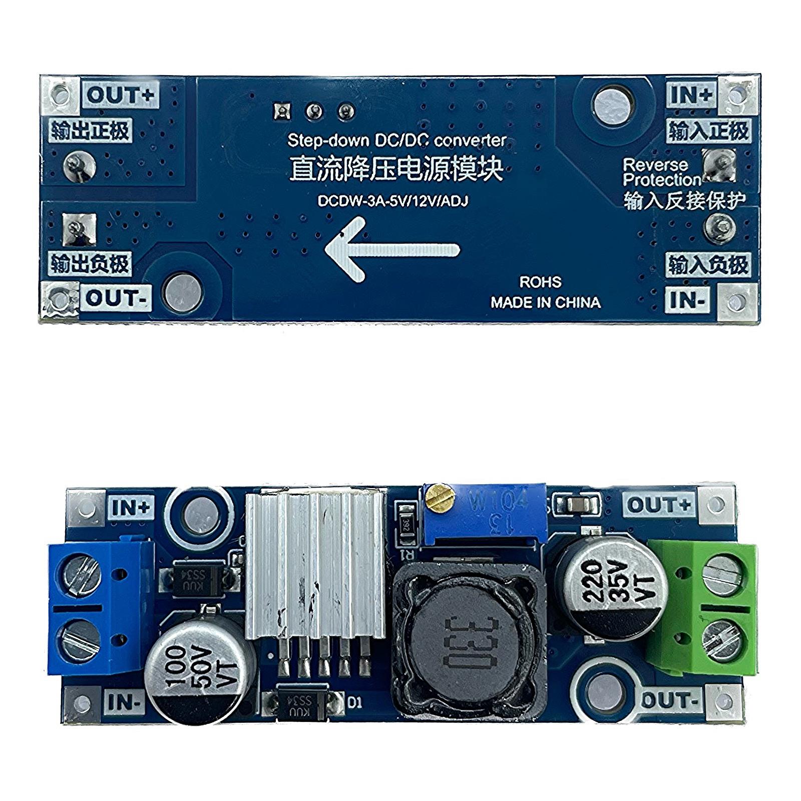 LM2596 3A Ayarlanabilir Voltaj Regülatör Kartı Komponentci