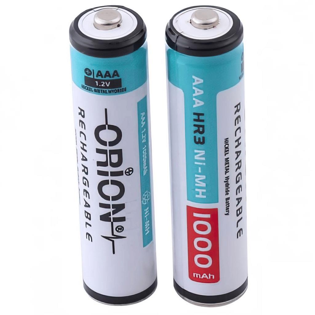 1 2V 1000mAh Ni Mh AAA Şarj Edilebilir İnce Kalem Pil 2 Li Komponentci