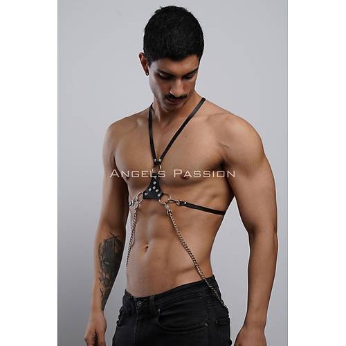 Erkek Omuz Harness Seksi Erkek Deri Harness Gay Harness İç Giyim