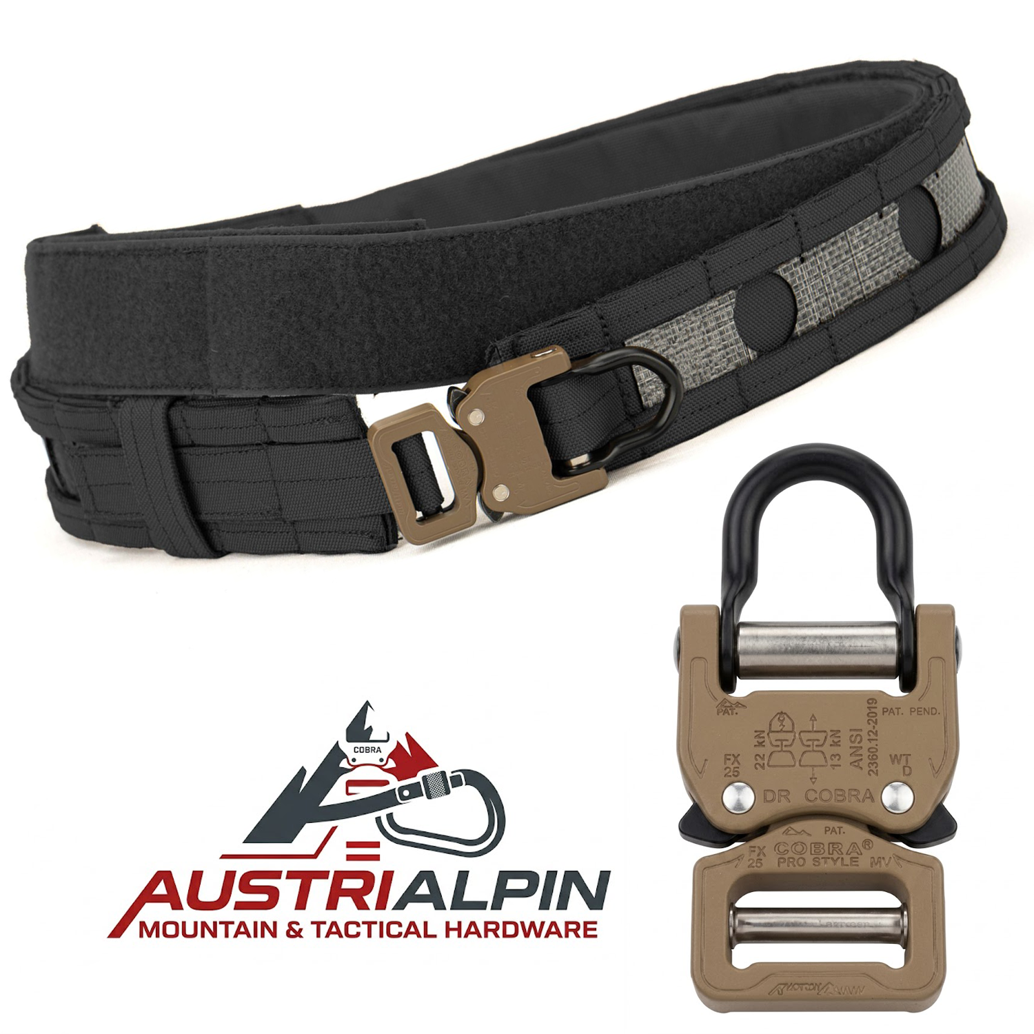 AustriAlpin COBRA Taktik Kemer Black