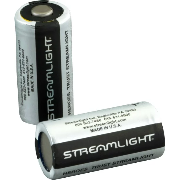Streamlight (2Pack) OEM Original CR123A 3V Lithium Battery
