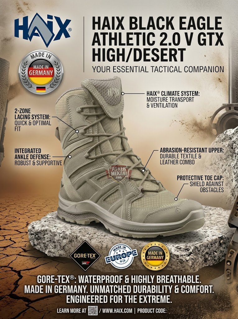 Haix Black Eagle Athletic 2.0 V GTX high/Desert Süper bot