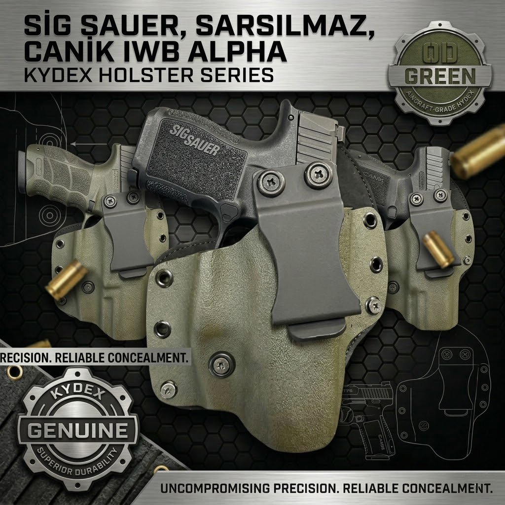 Tactical Kydex IWB Usa OD Green İç Kılıf" SİG SAUER , SARSILMAZ, CANİK"