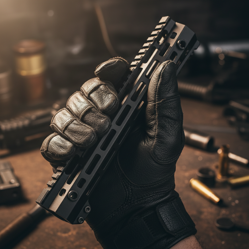 US M4 / M15 / AR15 / M16 Siyah Taktik Picatinny Rail  30 cm | Profesyonel Askerî Standart