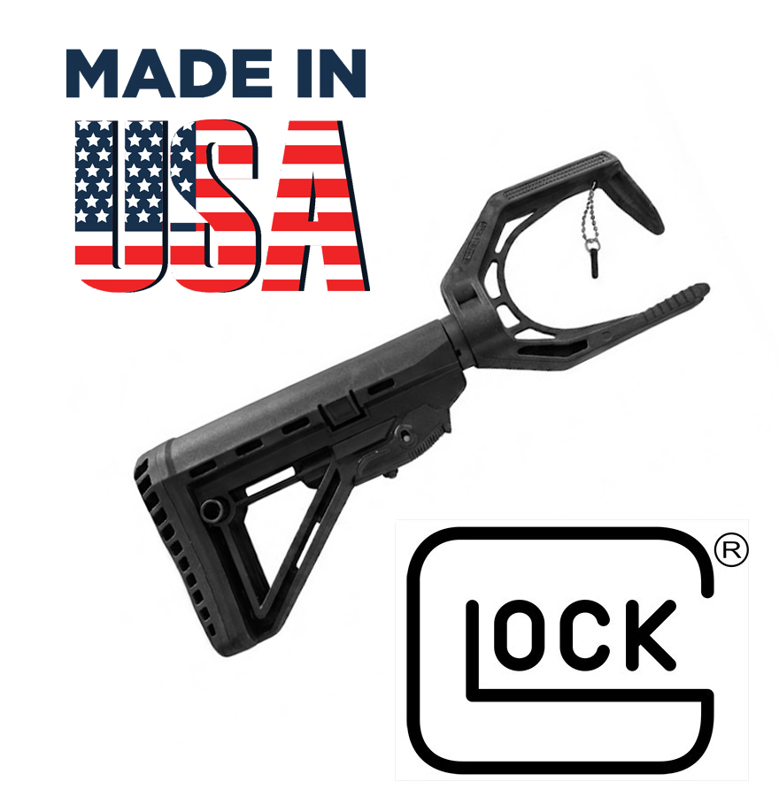 USA Üretim Glock AR-15 / M16 / M4 Dipçik Adaptörü  Aletsiz Kurulum