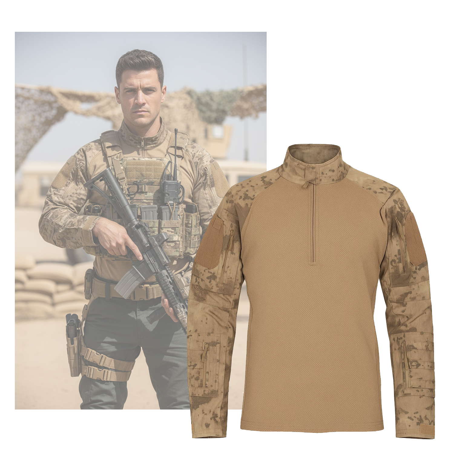 Elite Tactical Combat Shirt- Türk Savunma Uzmanları Tarafından Tasarlandı
