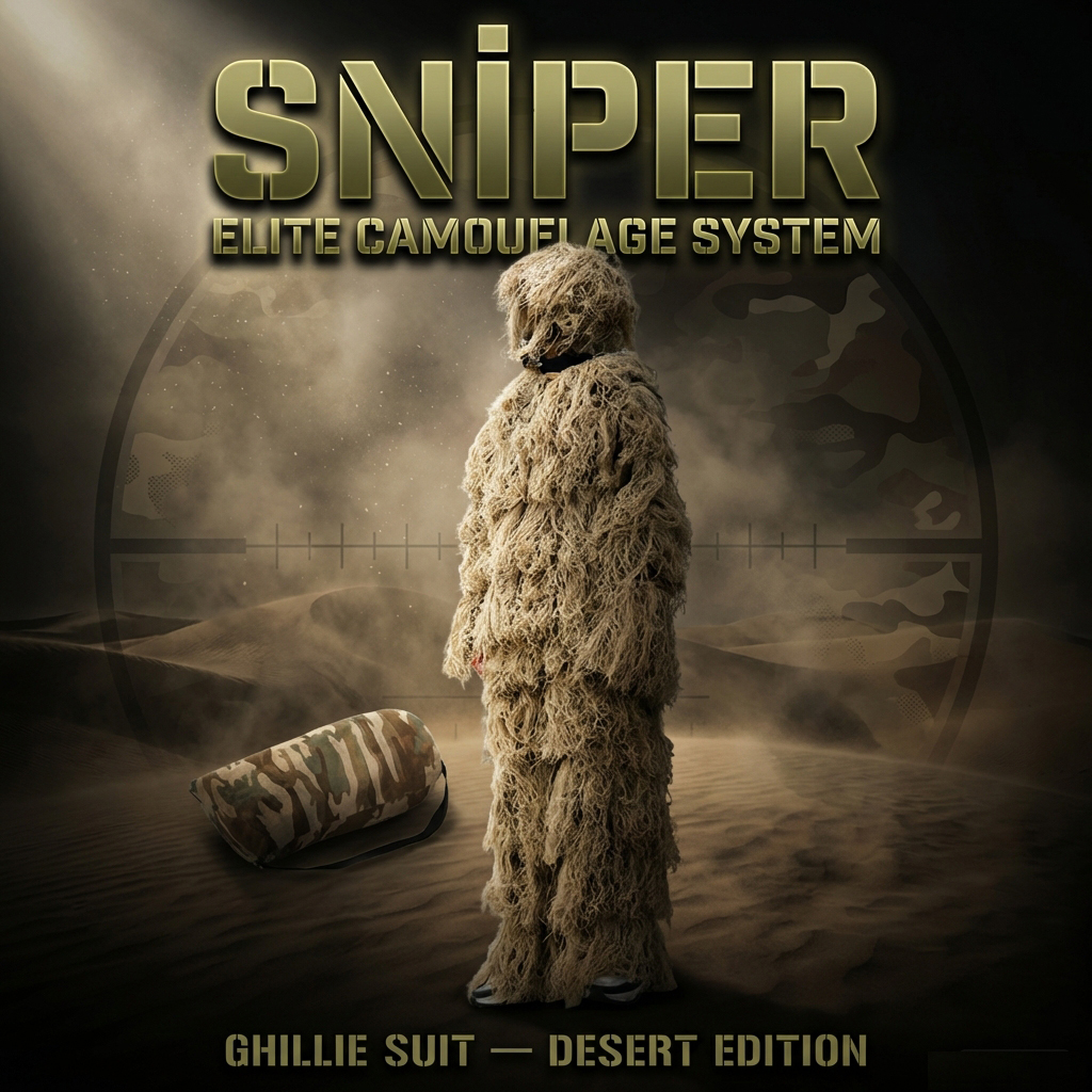 Keskin nişancı elbisesi desert GHILLIE Suit