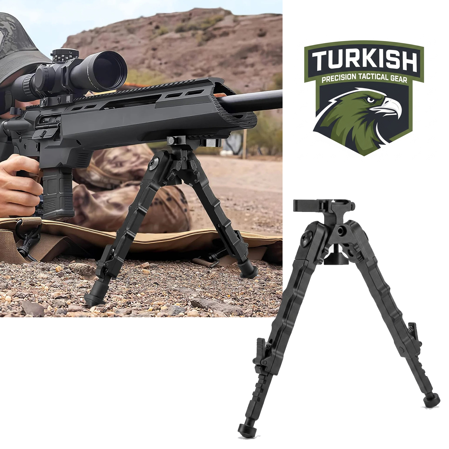 TACTİCAL Quick Release Bipods for Rifles - Global