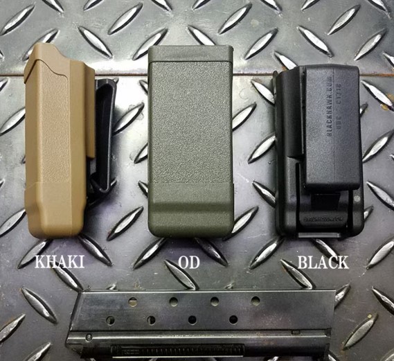 BLACKHAWK Tekli Şarjör Kılıfı 9mm/.40/.45/10mm/.357 Sig  Carbon Fiber Kompozit, Mat Siyah, Yaylı Sistem