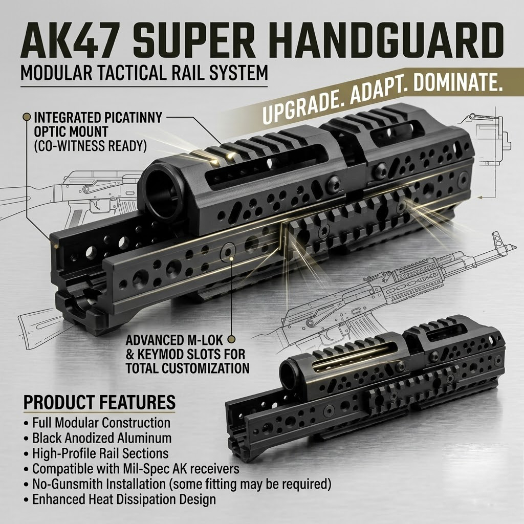 AK-47 Super Handguard Profesyonel Yüksek Kalite El Kundağı