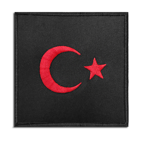 Büyük Boy KARE Siyah Bayrak Arması
