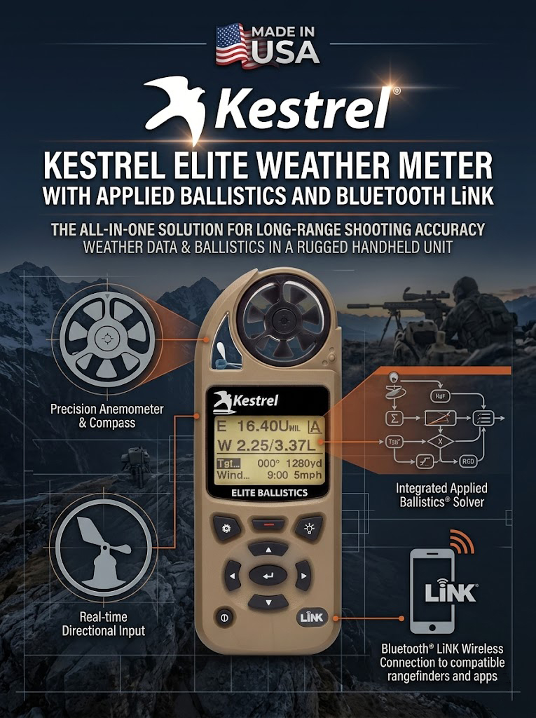 Kestrel 5700 Elite Balistik Uzun Menzilli Atışlarda Mutlak Hassasiyet