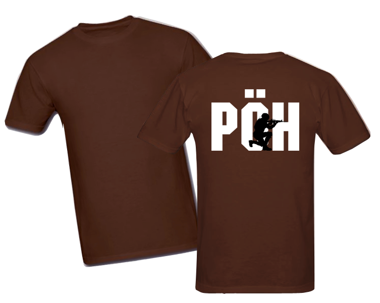 Kahve PÖH Operasyon Tshirtü %100 Pamuk