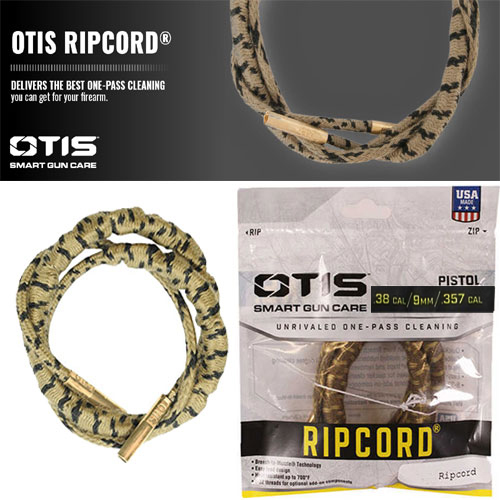 OTİS USA Ripcord® .38cal,9mm, .357 cal Kalibre Tek Geçişli Silah Temizleme İpi