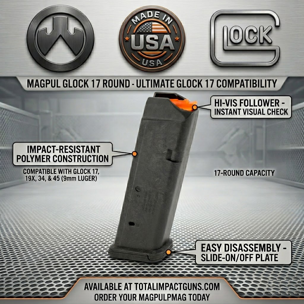 Magpul Glock 17, 19X, 34, 45 Round: Sınırsız Güven, Kusursuz Performans