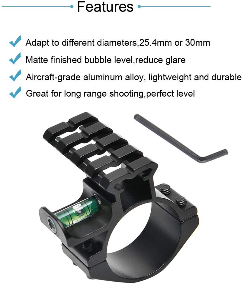 Rifle Scope Bubble Level for 30mm 1in(25.4mm) Riflescope