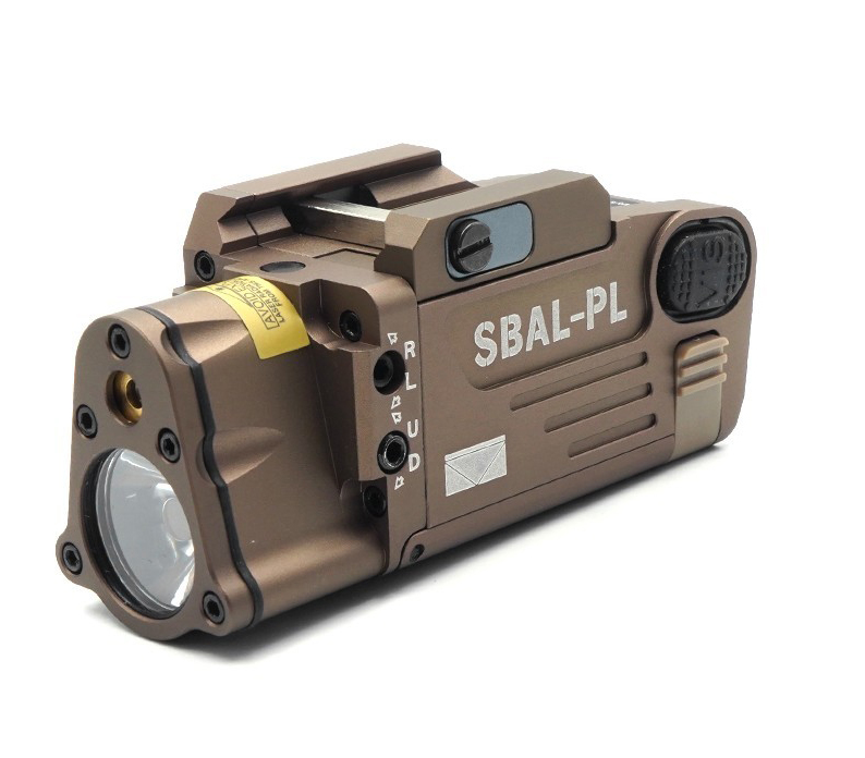 Tactical flashlight Taktik Fener + Yeşil Lazer (400 lm)  Coyote