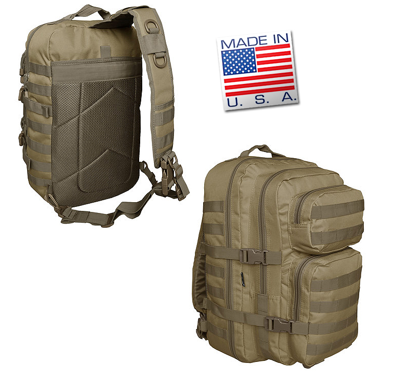 US ONE STRAP ASSAULT PACK COYOTE