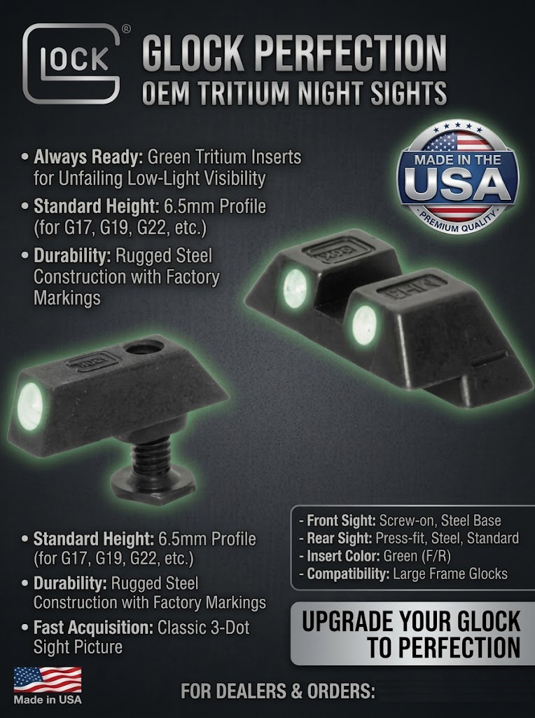 Glock Perfection OEM Trityum Gece Görüşleri