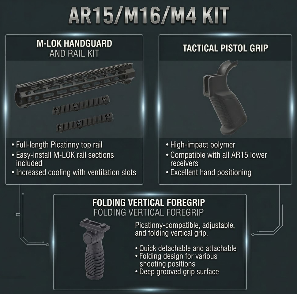 US M4 / M15 / AR15 / M16 KİT