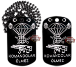 KOMANDO KÜNYESİ ÖZEL YAPIM MİLİTARY DOGTAG