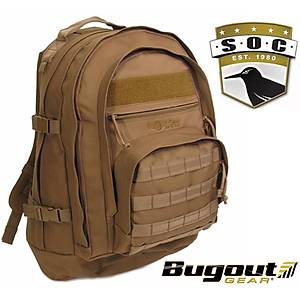 Bugout Gear S.O.C. Three Day Elite Backpack Coyate Brown