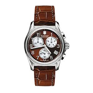VICTORINOX Swiss Army Chrono Cl. Lady - 41mm Sedef Kadran0.29ct. P�rlanta Bezel