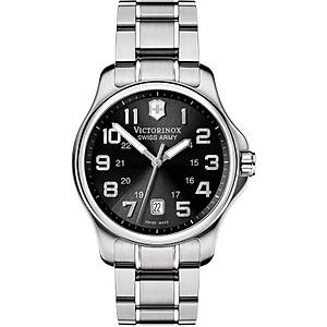 VICTORINOX Swiss Army Officer's Gent Black  Analog Quartz 40mm