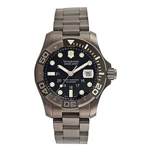 VICTORINOX Swiss Army Dive Master 500M Black Ice Quartz 43mm Saat - Erkek