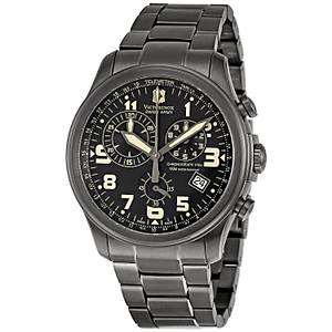 VICTORINOX Swiss Army Infantry Vintage Quartz Chronograph Gun Metal 44mm