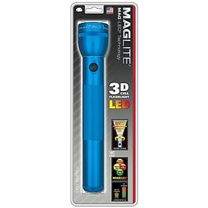 Mag Led 3W 3D Cell Flashlight Blue