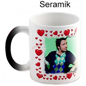 Sihirli Kupa Seramik (Kalpli-�ift resim)