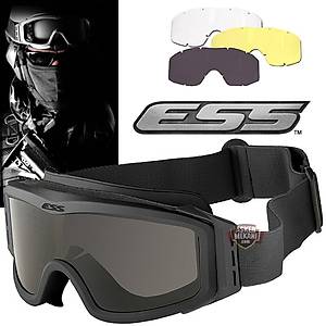 ESS MILITARY TACTICAL BALISTIC GOGGLES BLACK FRAME