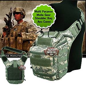 Multi Purpose Molle Gear Shoulder Bag Acu Camo