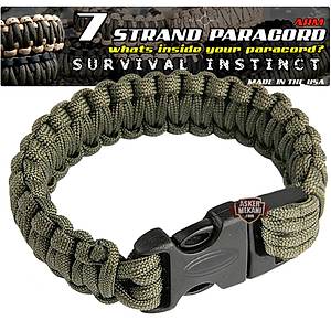 Outdoor Paracord Bracelet Green