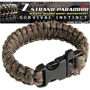 Outdoor Paracord Bracelet Camouflage