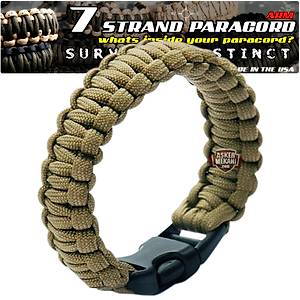 Outdoor Paracord Bracelet Coyate Brown