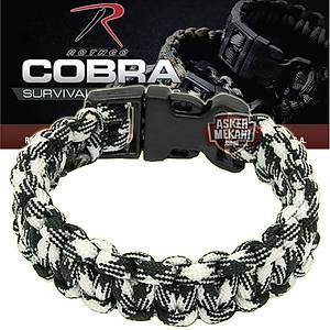 Rothco Cobra Paracord Bracelet Urban Camo