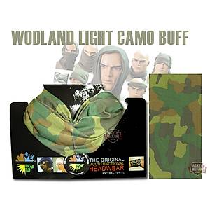 Multifunctional Light Woodland Camo Buff