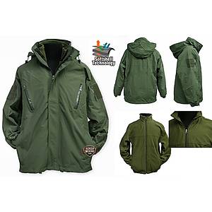 Tactical Softshell Green Parka