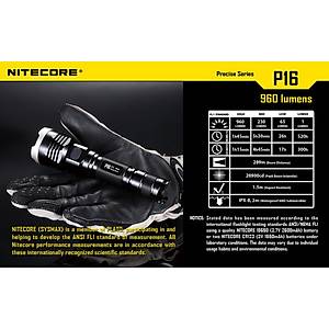 Nitecore P16 Cree XM-L2 T6 LED 960Lumens