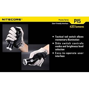 Nitecore P15 CREE XP-G2 R5 LED Flashlight - 430 Lumens