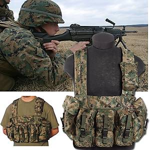 CHEST RIG DIGITAL WOODLAND VEST
