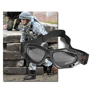 COMMANDO GOGGLES AIR PRO SMOKE LENS BLACK FRAME