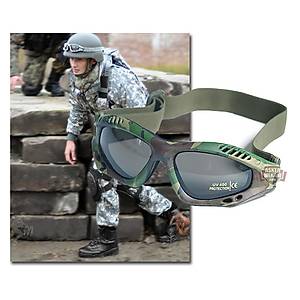COMMANDO GOGGLES AIR PRO SMOKE LENS CAMO FRAME