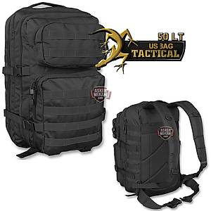Compact Modular Style Assault Pack Black 50 LT