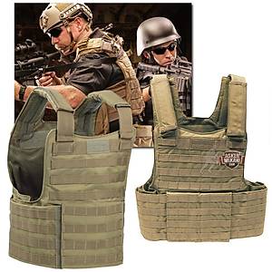 US PADDED MOLLE II VEST COYOTE BROWN