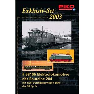 E 04 IV + 2 Yolcu Vagonu - Ah�ap Kutulu Set